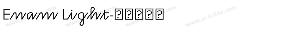 Enam Light字体转换